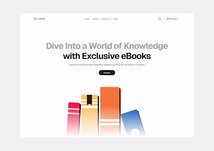Ebook Website Design for a Writer