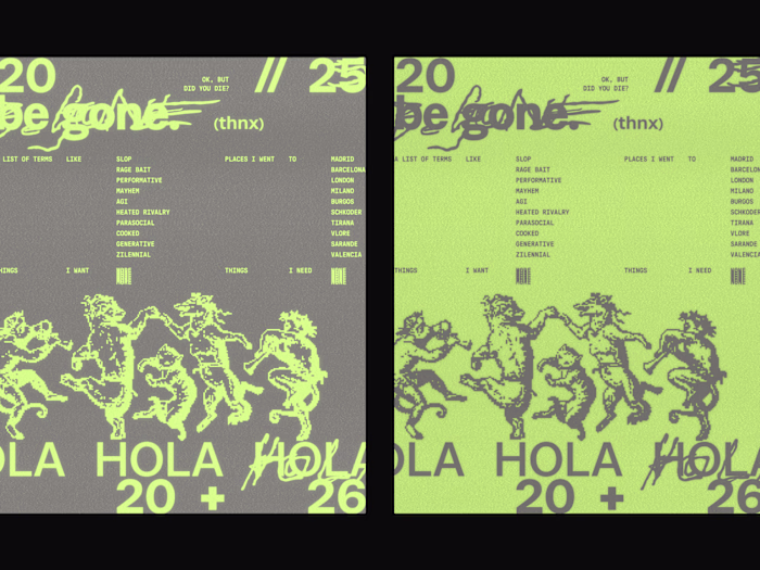 2025 be gone; Hola 2026 Wishing you all a great new year ✨