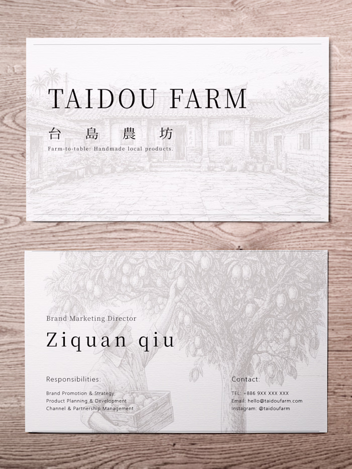 Business Card Design

A clean front-and-back