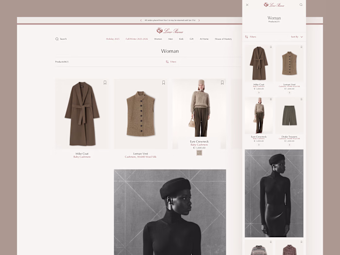 In high-end fashion and luxury