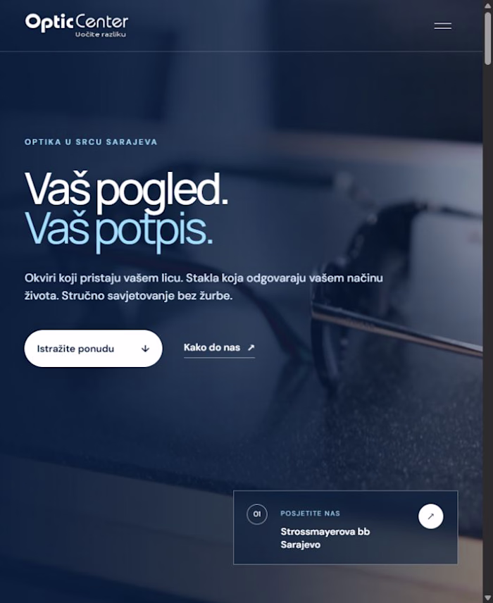 Optic Center — Client Website