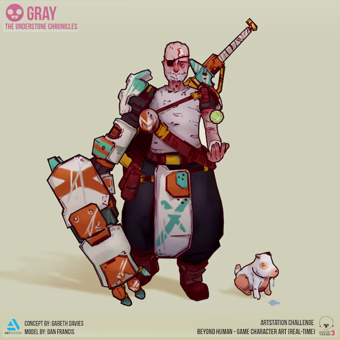 'Gray' - The Understone Chronicles - Artstation Challenge