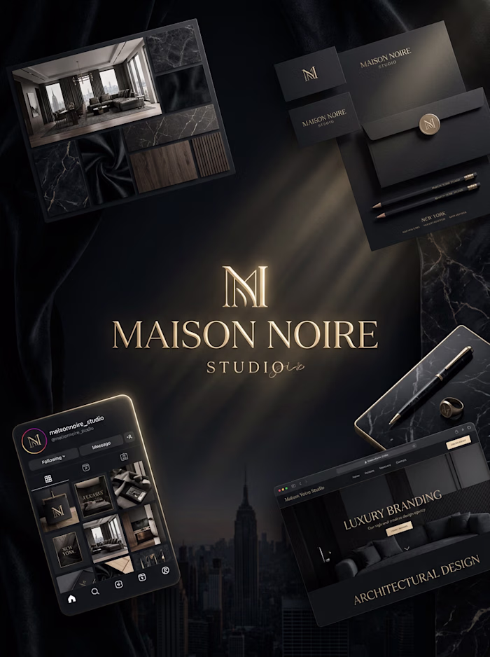 Brand Identity Design for Maison Noire Studio