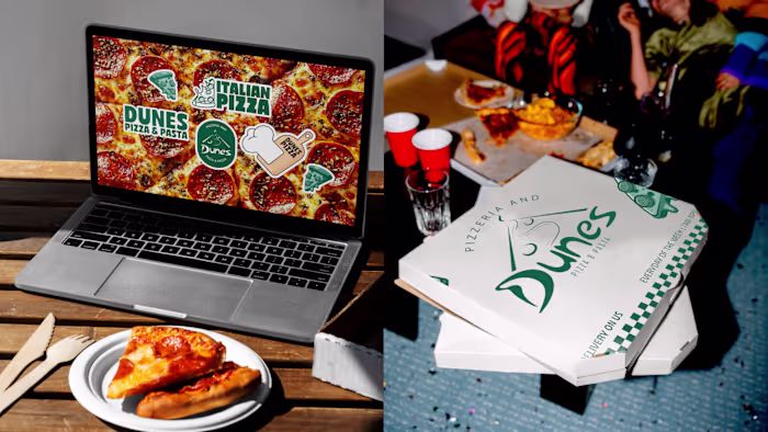 Dune Pizza Branding