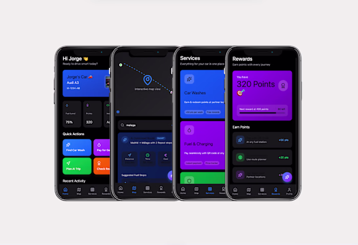 A peek at a new app design I created for a startup! Designed...