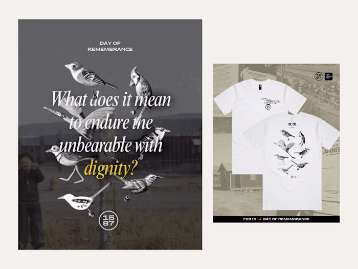 Day of Remembrance Social Campaign for 1587 Apparel