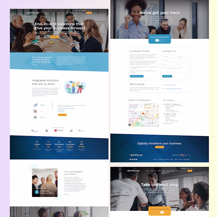B2B Website Optimization for iPipeline