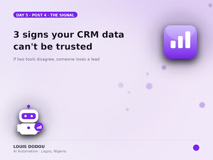 3 signs your CRM data