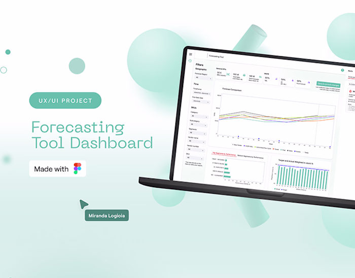 UX/UI Project | Forecasting Tool Dashboard