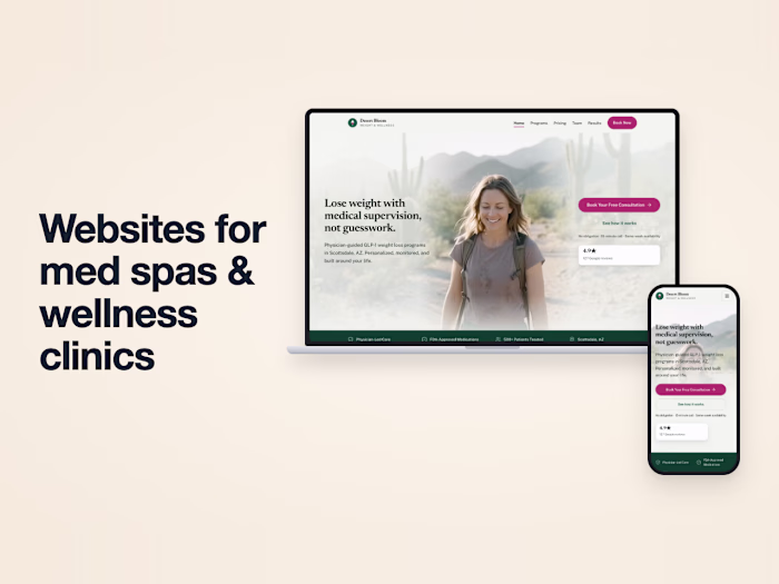 Concept website for a medical