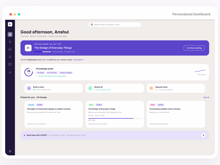 LibraryOS UX Design Project
