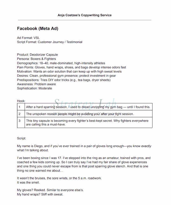 Video Sales Letter Copywriting