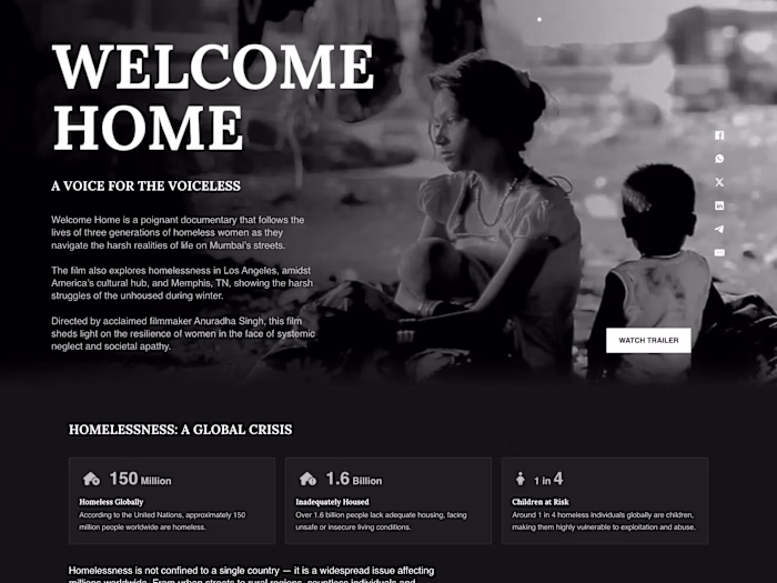 Welcome Home - Landing Page
