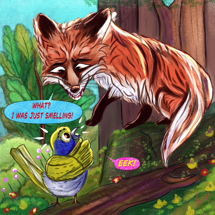 Unusual friendships part 2 😊 In this illustration, I focuse...