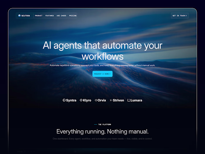 Neutron | Framer Web Design & Development