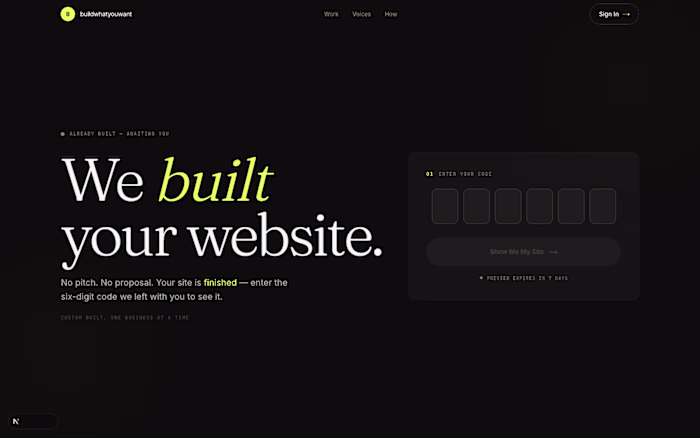 BuildWhatYouWant