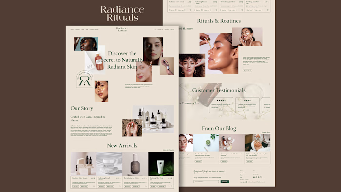 Skincare eCommerce Website