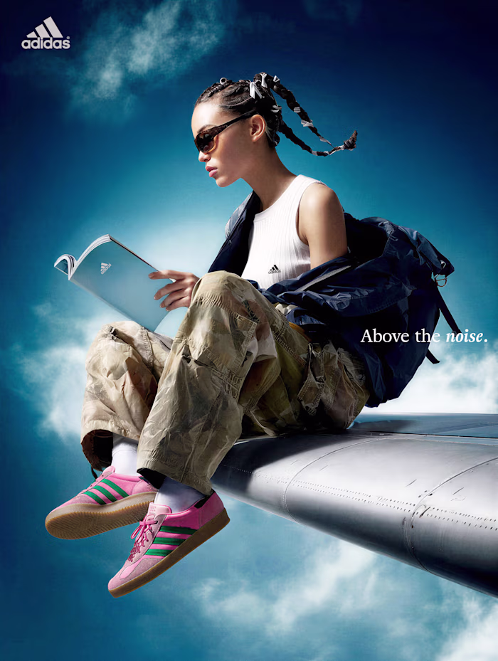 AI-driven visual concept for Adidas, developed through a ful...