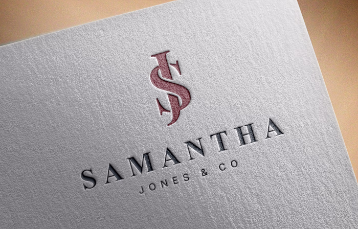 Samantha Jones & co logo design