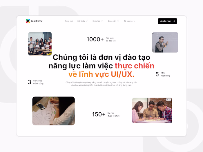 Capi Demy | Redesigning a website for better structure