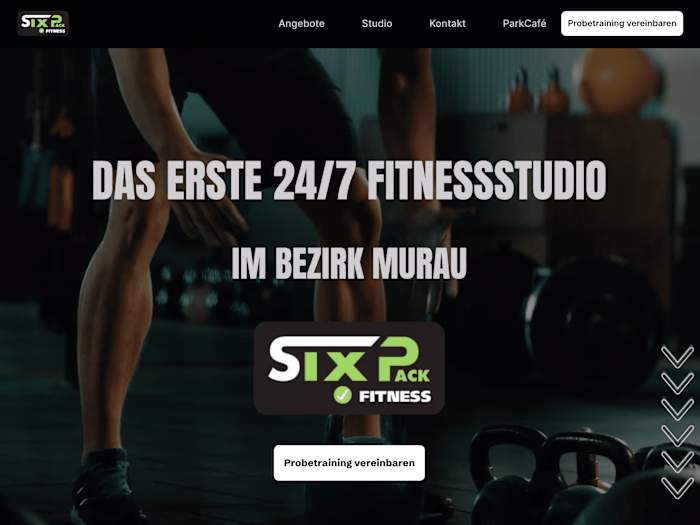 A framer website for a local gym called Sixpackfitness