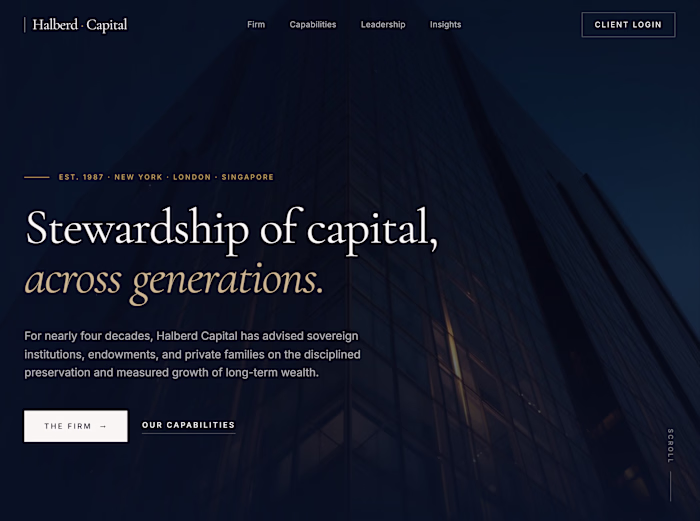 Premium Financial Services Website Development