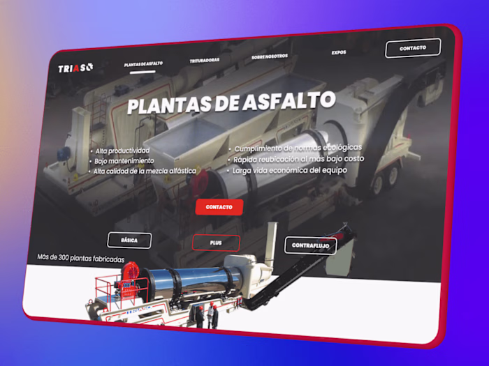 Website Prototype for Triaso