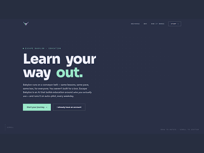 Escape Babylon — an autonomous personal education system