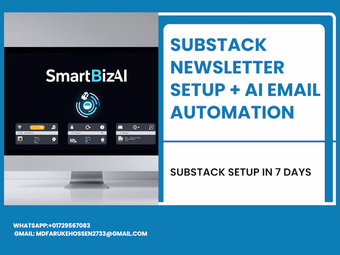 Substack Newsletter Setup + AI Email Automation
