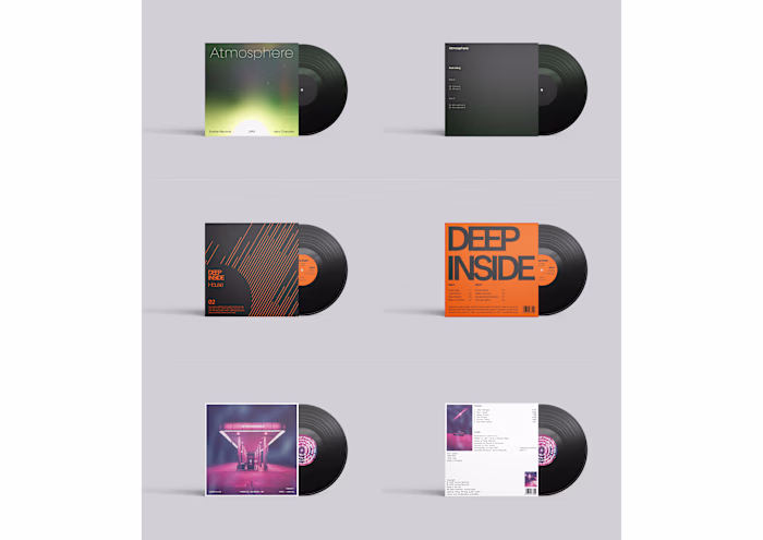 A collection of vinyl sleeve