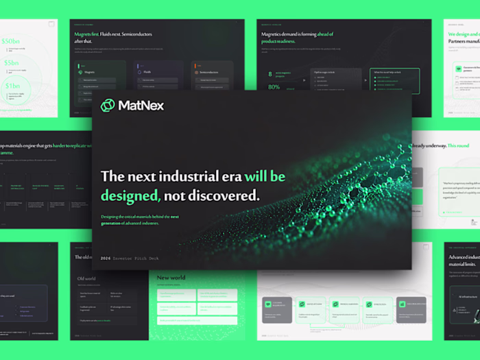 MatNex — DeepTech Investor Pitch Deck