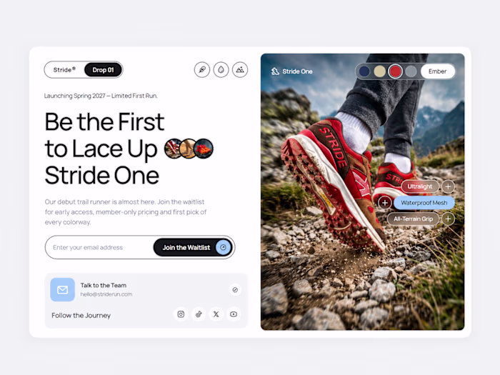 https://stride-waitlist.framer.ai/ 

Stride is a clean,