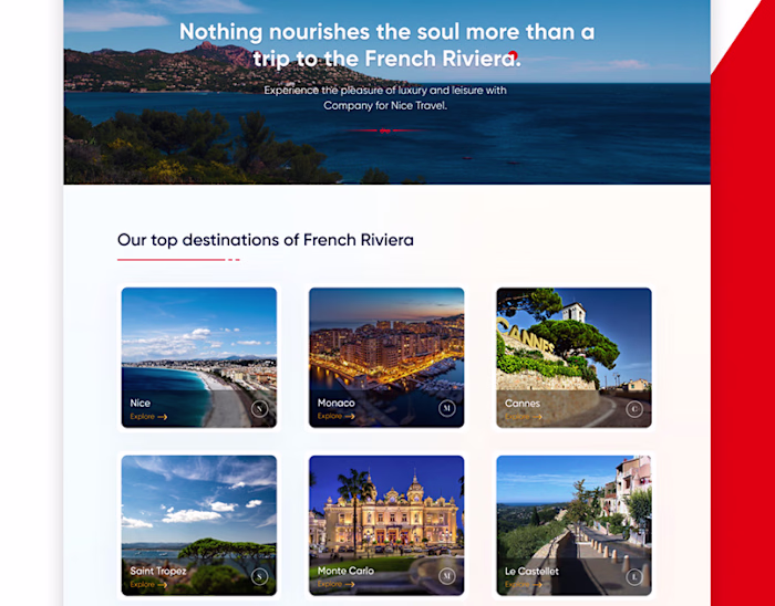 Project Name- Company for Nice Travel 
