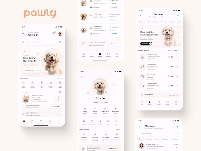 Pawly Mobile App UI/UX Design