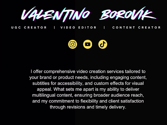 My UGC Portfolio & Pricing