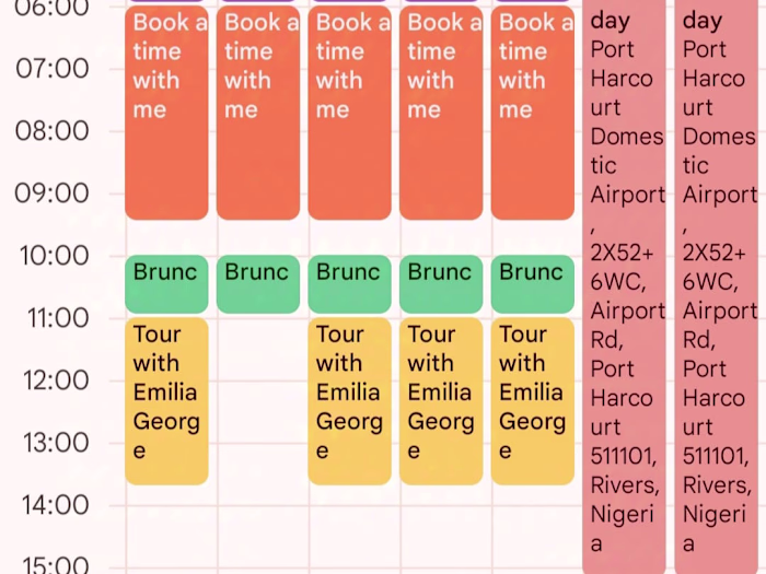 Calendar Management 