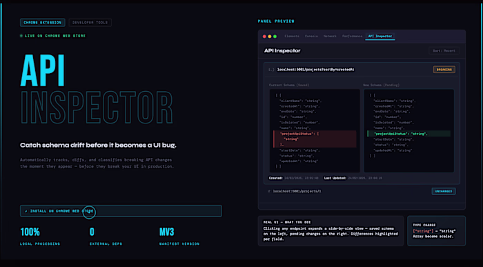 API Inspector Extension: Chrome DevTools Extension