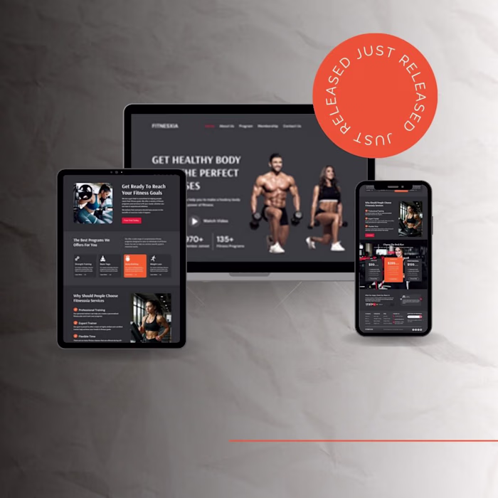 This Gym Website project is