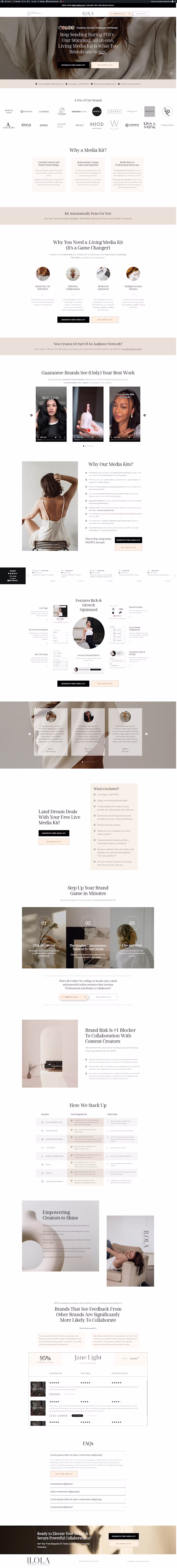 Ilolas Landing Page