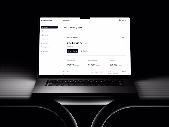 Project: Neon Finance (http://Neon.Finance) Fintech