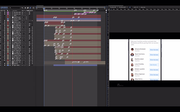 Behind the scenes Animations