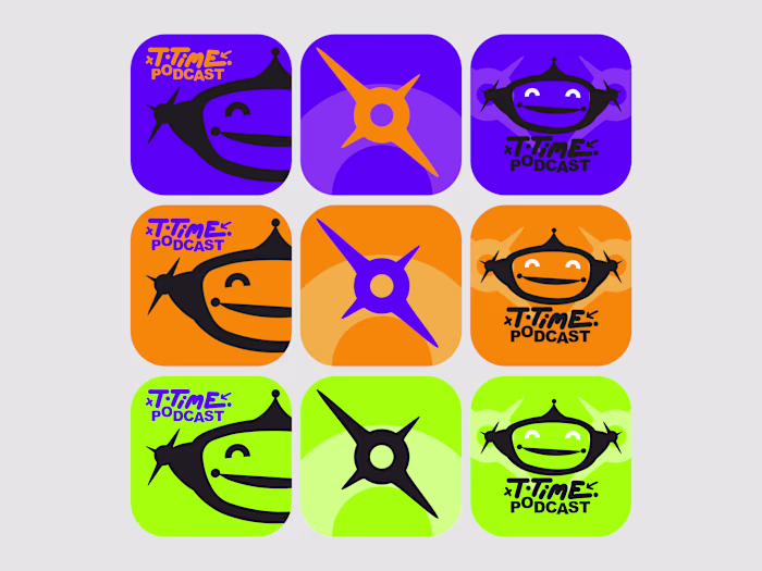 T Time Podcast Branding update! Inspired by kids cartoon cha...