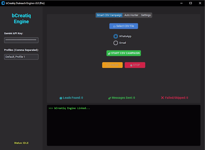 bCreatiq AI Outreach Engine Pro