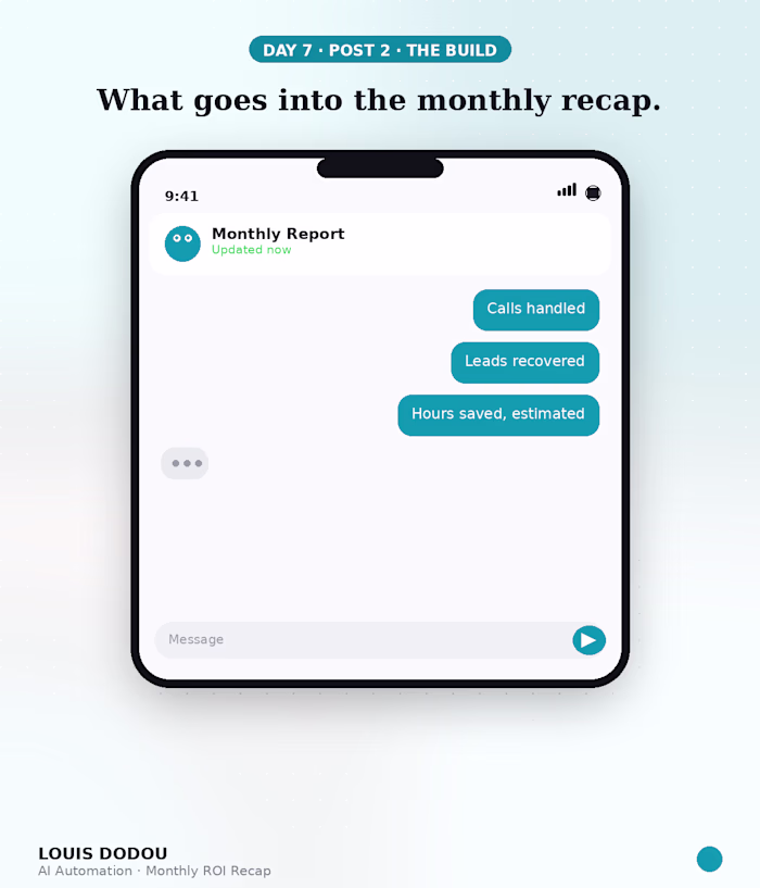 What goes into the monthly