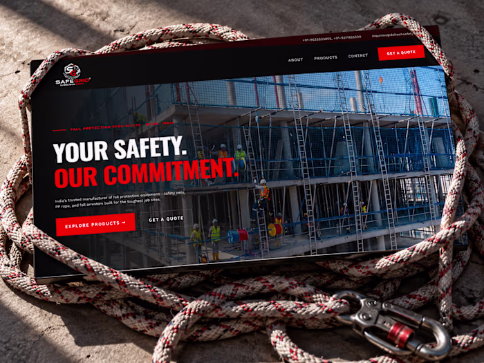 SafeGrid A fall protection equipment company website