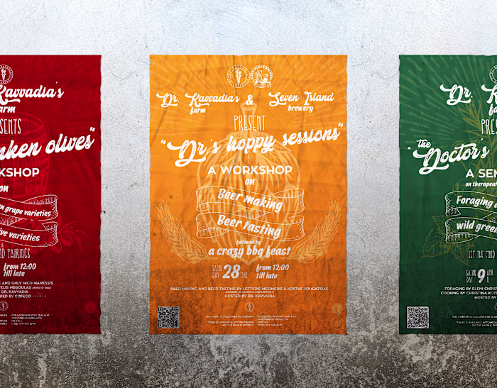 Dr Kavvadia events Posters - poster design