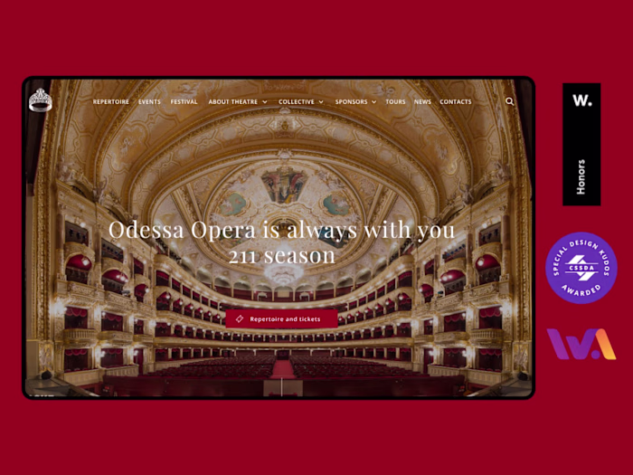 Opera & Ballet Theatre Website Design & Development (WordPress)