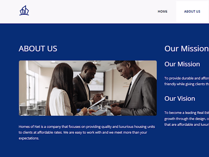 Website for Homes of Net