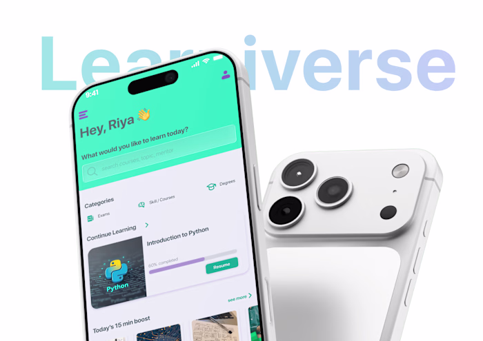 Learniverse | E - Learning | UI UX