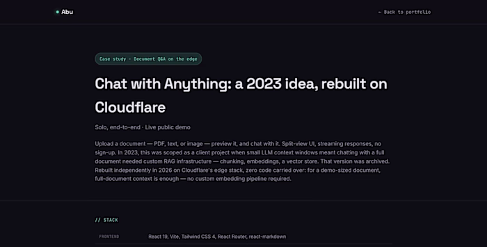 Chat with Anything — upload